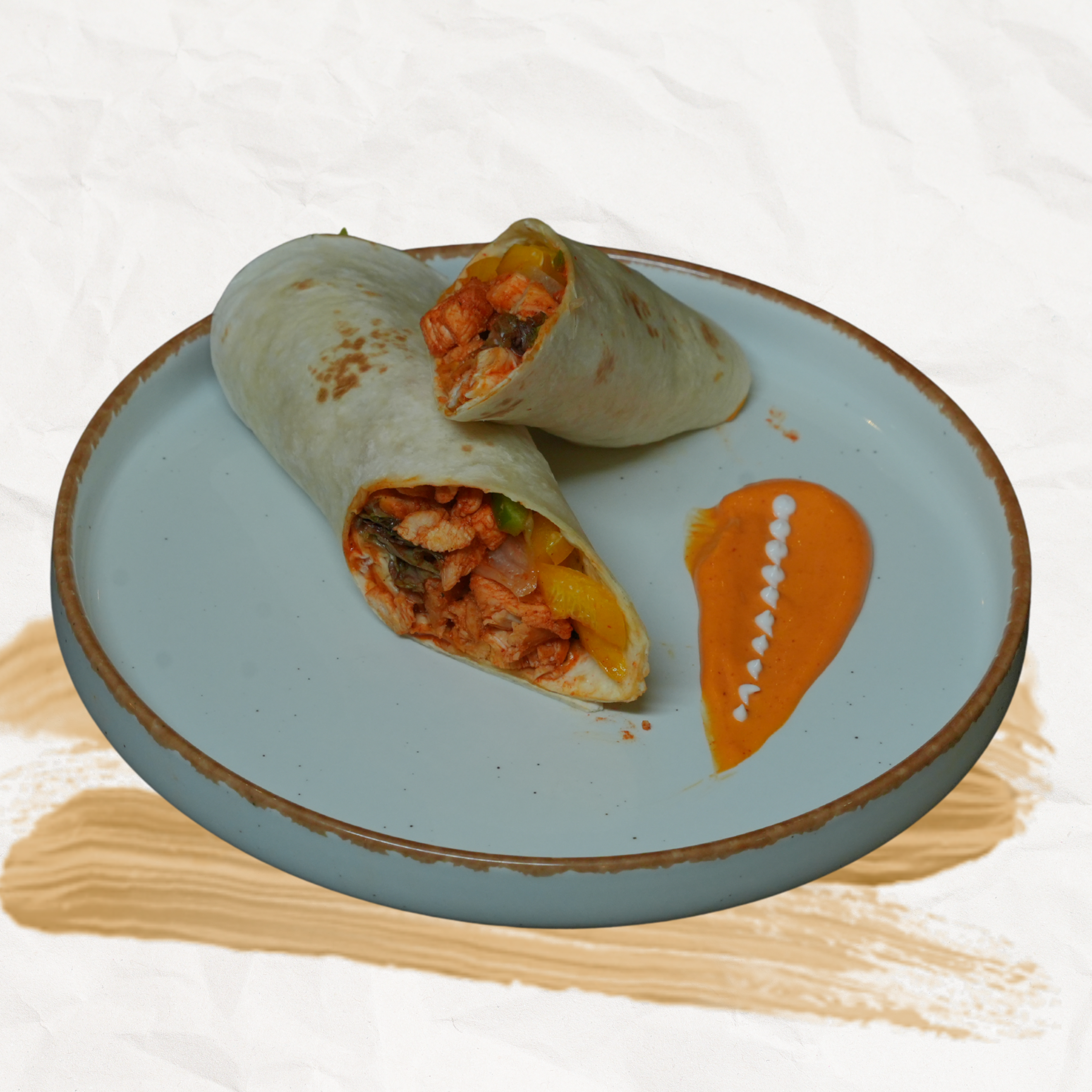 Oven Roasted Chicken & Vegetables Wrap